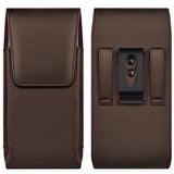 COANJIUO Leather Cell Phone Holster with Belt Clip Strong Magnetic Closure for iPhone Pro Max, Plus 17 16 15 14 13 12 16e, Samsu