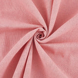 CABODYALS 59.06 Inch Pink Linen Embroidery Fabric Needlework Cloth Soild Fabric Embroideried Quilting Premium Cotton Jute Blend 