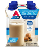Atkins Gluten Free ProteinRich Shake, Caf Caramel, 4 Count