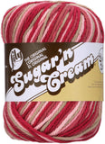 Lily Sugarn Cream Super Size Ombres Yarn, 3 oz, Damask Ombre, 1 Ball