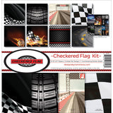 Reminisce Ckf200 Checkered Flag Scrapbook Collection Kit