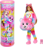Barbie Cutie Reveal Care Bears Doll & Accessories, Series 2 Togetherness Bear with 10 Surprises Including Color Change & Mini Be