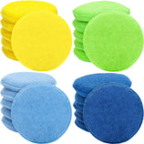 20 Pieces Cars Microfiber Wax Applicator Pads Foam Bulk 5 Inch Diameter Round Polishing Sponge Buffing Detailing Pads for Cars, 