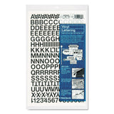 Chartpak SelfAdhesive Vinyl Capital Letters and Numbers, 1/2 Inches High, Black, 201 per Pack (01010), 1/2 Inch High