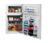 Emerson 3.2 Cu. Ft. Compact Dual Door Refrigerator: Ample Storage, Customized Temperature Control with Tru Freezer Compartment a