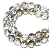 DIQIO 4mm Sparkle 96 Faceted Disco Crystal Beads (94-100pcs, Gray)