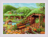 Riolis 1904 - Green Hills - Counted Cross Stitch Kit 15 X 11 14 Count White Aida 18 Colors