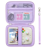 Supmay Hard Carrying Case for RG406V/ RG405V Handheld Game Console, Retro Game Protective Case with Zipper Mesh Pocket for SD Ca