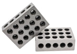 LLDSIMEX Pair 1 x 2 x 3 Precision Steel 1-2-3 123 Blocks 23 Holes