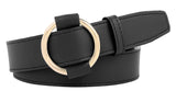 Zacharias WomenS Faux Leather Belt(Pack Of 1) (B2_Black_Free Size)