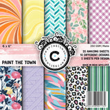 Craftastique Paint The Town Scrapbooking Pattern Paper Pack (20 Sheets | 250 Gsm) | Decorative Pattern Paper For Art And Craft D