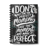 Zenithink Motivational Wiro Journal Notebook | 80 Gsm Paper With 350Gsm Hard Cover | Single Ruled | Pages 160 | | A5 Size | Wi