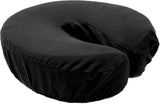 Therapists Choice® Premium Deluxe Microfiber Massage Table Face Cradle Covers, 4pcs per Package (Black)