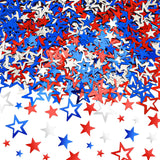 JULBEAR Red White Blue Confetti, Patriotic Twinkle Stars Table Confetti Independence Day Decorations 4th of July Party Sprinkles