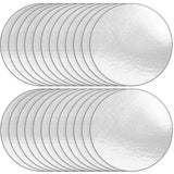Fulmoon 100 Pcs Silver Mirror Paper Metallic Cardstock 3 Inch Circles Reflective Sheets Foil Mirror Board Sheets Shimmer Metalli
