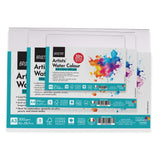 Brustro Artists 25% Cotton Watercolour Paper, 300 Gsm, Cold Pressed, A4 (Pack Of 12), A3 (Pack Of 6) & A5 (Pack Of 24) | Ideal F