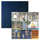 Paper House Productions P2078E 12 Double Sided Scrapbook Papers, Where the Wild Things Are Tag (15Pack)