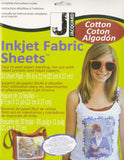 Jacquard Inkjet Fabric Sheets 8.5inX11in 10/Pkg100% Cotton Percale