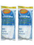 EnviroCare Replacement Micro Filtration Vacuum Cleaner Dust Bags for Modern Day 8 Gallon Central Vacuums 6 Pack