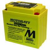 MotoBatt MB9U (12V 11 Amp) 140CCA Factory Activated QuadFlex AGM Battery Replaces - YB9A, YB9AA, YB9A2, YB9LA2, YB9B, YB9LB, YB9