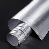BBTO Heat Reflective Sheet Adhesive Backed Aluminized Fiberglass Heat Shield Tape Protection Barrier Resistant Material for Hose