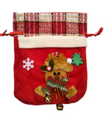 Forty Wings Large KidsGift Candy Bag and Stocking Socks Treat Bag Goody Bag Gift Wrappig Bag Santa Claus Haversack Bags Christma