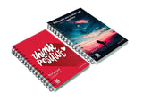 Askprints A5 Notebook 210 X 148 Mm (Unruled Wire Bound Spiral Notebook, Multicolored, Pack Of 2) Apc104