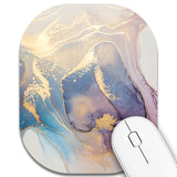 Small Mouse Pad,Mini Mouse Pad 6 x 7 Inch,for Laptop Keyboard Tray Wireless Mouse Home Office Travel,with Non-Slip Rubber Base, Waterproof Mouse Mat,Brilliant Marble