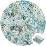 456 PCs Natural Chip Stone Beads, 5-8mm Irregular Multicolor Gemstones Loose Crystal Healing Aquamarine Rocks with Hole for Jewe