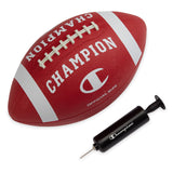 Champion Blitz Football (Official, Tango Red/White), All-Weather Football, Enhanced Grip, Durable Rubber Cover and Molded Laces,