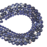 Malahill Gemstone Beads for Jewelry Making, Sold per Bag 5 Strands Inside, Sodalite 8mm