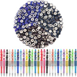200 Pieces Large Hole Rhinestone European Beads for Pens Making - Royal Blue Lampwork Spacer Beads for Fairy Garden, DIY Bracele