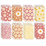 JOINFANXIN Daisy Mini Spiral Notebook, Flower Pocket Notebook For Classroom Students, 16 Pages Portable Office Meeting Supplies 
