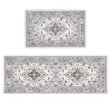 Pauwer Anti Fatigue Kitchen Mats for Floor 2 Piece Set, Cushioned Memory Foam Rug, Non Slip Runner Rug Carpet, Waterproof Sink A