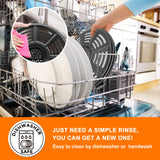 Air fryer Accessories for Ninja AF101 AF161 AF150 Air Fryer, 8.2'' Round Food Grade Air Fryer Grill Pan Grill Plate Crisper Plat