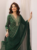 Libas Women'S Cotton Kurta Sets (99131O_Green_Xl)
