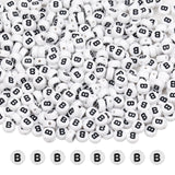 GMMA Letter Beads for Bracelets Making - 200 Pcs 4x7mm Acrylic Alphabet Beads for Jewelry Making Friendship Bracelet Letters for