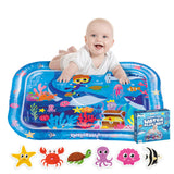 KooKooBaby Water Tummy Time Mat - Large Sensory Baby Water Mat for Tummy Time & Motor Development - Leak-Proof, Durable Play Mat