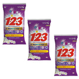 123 Powder Laundry Detergent, Jasmine Scent, 5 Benefits in 1, 1.2kg, 3 Pack
