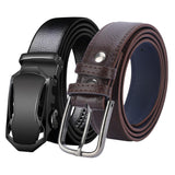 Kastner Men Formal Autolock Buckle Belt Pack Of 2