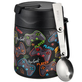 Pawtong 17oz Soup Thermo for Hot Food Kids Insulated Vacuum Food Jar with Stainless Steel Spoon Wide Mouth Thermo Leakproof Lunc