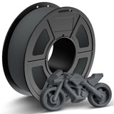 TECBEARS Rapid PETG Filament 1.75mm,High Speed 50-600mm/s 3D Printer Filament, High Toughness PETG, Grey 1KG
