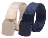 Zoro Unisex Nylon & Canvas Waist Belt For Men & Women, (Pack Of 2), Fits On Upto 40 Inches Waist Size