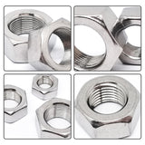 10pcs M10 x 1.25mm Pitch Hex Nuts Stainless Hex Nu, Metric Fine Thread Hex Nuts