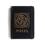Mooch Zodiac Sign Pisces 120 Gsm Paper Diary | Brown Paper (Khaki) | Handcrafted Diary With Elastic Closure | Gift For Women | S