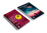 Askprints A5 Notebook (Unruled Wire Bound Spiral Notebook Multi Color, Pack Of 2) 210 X 148 Mm