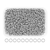 Mandala Crafts 4mm Stainless Steel Double Jump Rings for Jewelry Making - 1600 Pcs Small Split Key Rings Set for Crafts, DIY Key