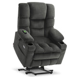 MCombo Triple Motor Power Lift Recliner Chair with Massage and Heat for Petite Elderly People, Adjustable Headrest, Infinite Pos