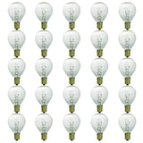 Sunlite G11 Globe Incandescent Light Bulbs, 10 Watts, 65 Lumens, Candelabra E12 Screw, 120 Volt, Dimmable, Title-20 Compliant, 2