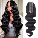 2x6 Closure Human Hair 16 Inch HD Transparent Lace 2x6 Body Wave Closure Middle Part Brazilian Human Hair Closure With Baby Hair